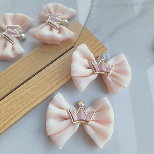 Crown Shoes Decorative Bow Children's Cute Shoes Flower Decorative Accessories Shoe Buckle Girls Princess Shoes Jewelry