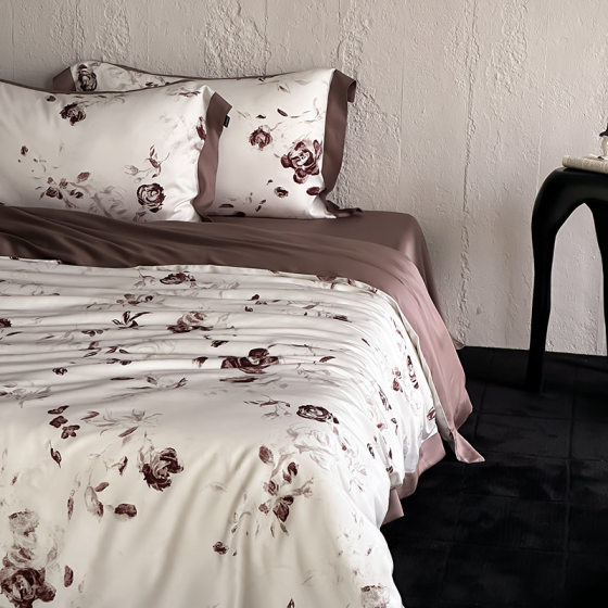 Class A 100S Lanjing Tencel Four-Piece Set Ink Jiangnan Advanced Summer Cool Silky Sleeping Naked Quilt Cover Bedding