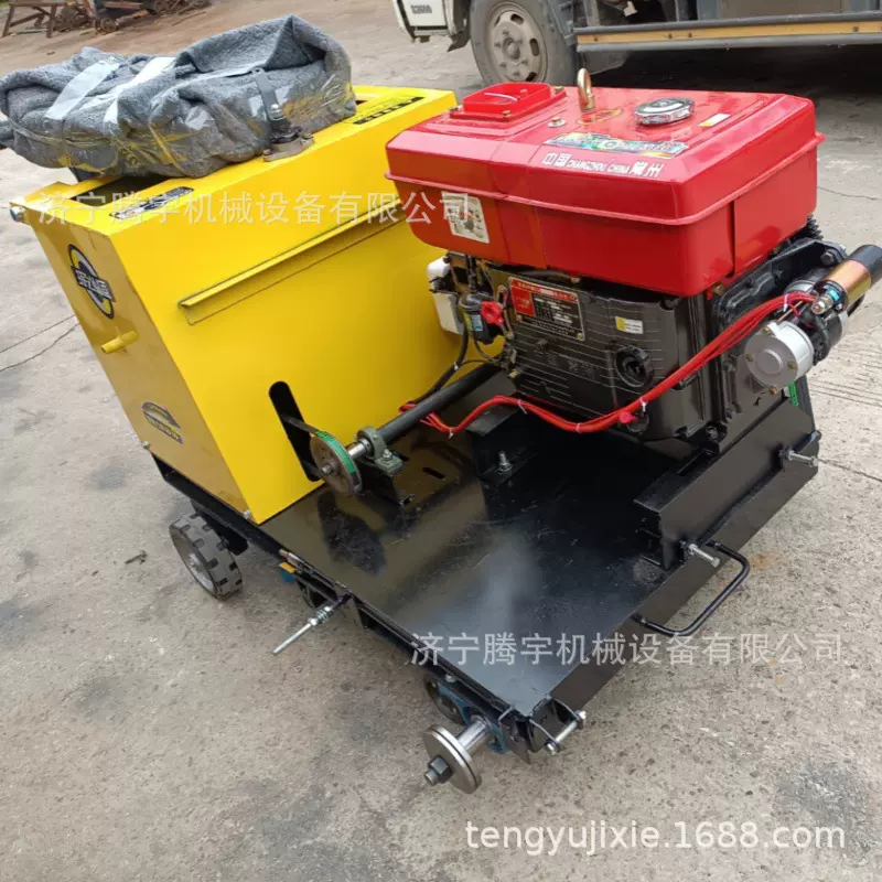 自行走柴油刻纹机500型报价混凝土路面用刻痕机电动加宽防滑刻纹