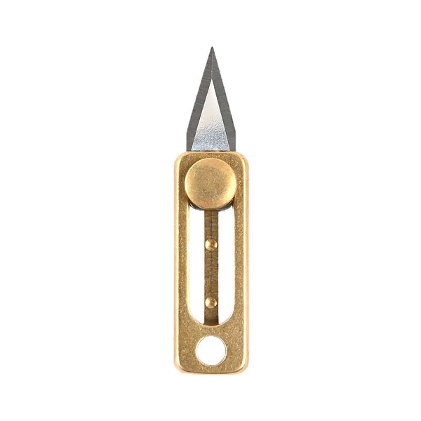 Brass push knife