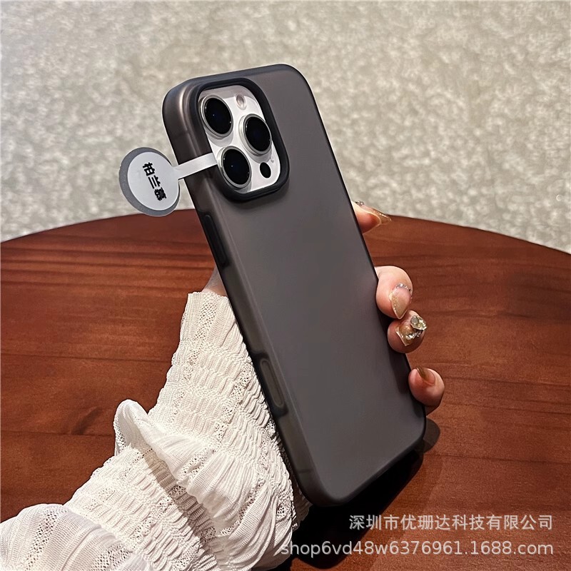 超薄型透明iPhone17promax用液体シリコン製スマホケース、Apple16一体型ボタン保護カバー|undefined