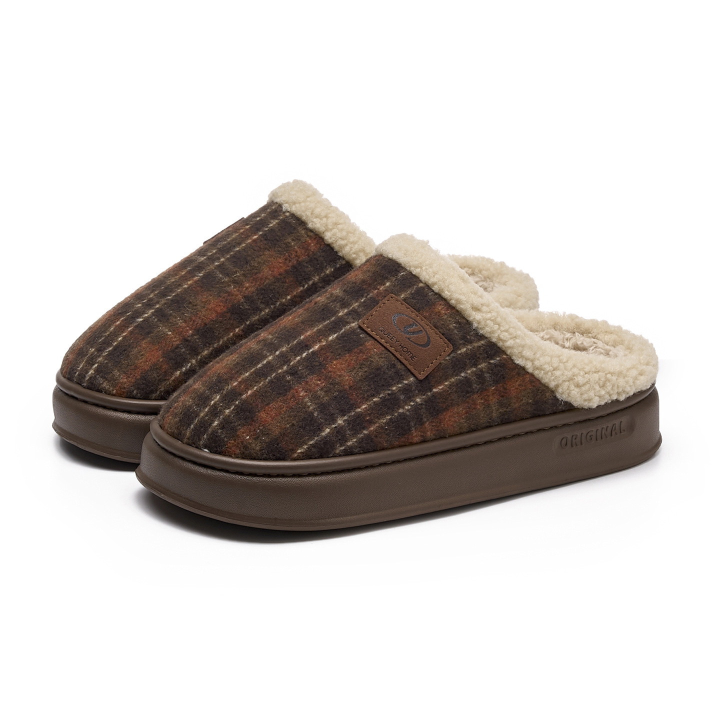 Zapatillas de algodón para mujer en invierno 2026 nuevas zapatillas de algodón silenciosas antibacterianas, cálidas, antideslizantes, de felpa, para hombre en invierno