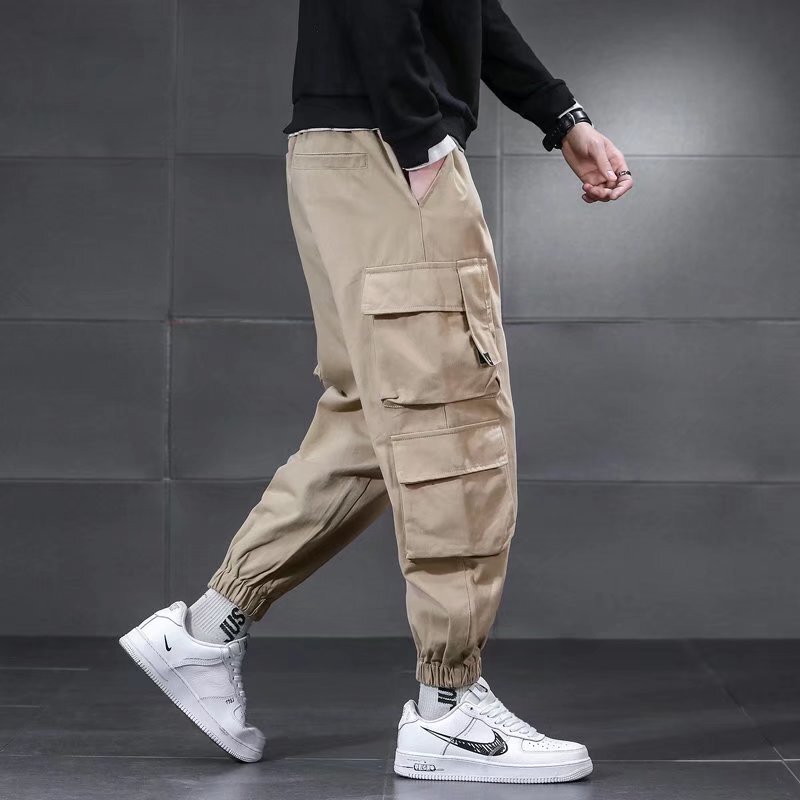 春秋の新型工装ズボンの男性ファッションブランドのハーレムのズボンの束の足のカジュアルなズボンの男性insの超火のズボンは代行します。|undefined