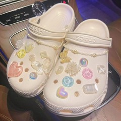 洞洞鞋鞋花鞋扣裝飾配件可愛少女蝴蝶配飾原創小紅書