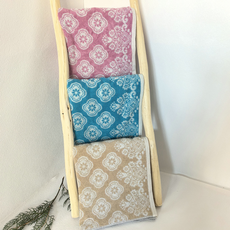 Exported to Japan cotton yarn-dyed jacquard double-sided terry bath towel bath towel does not shed hair does not fade absorbent soft