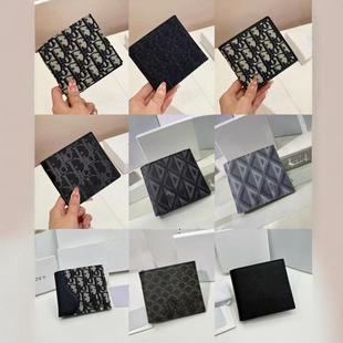New Unisex High-End Short Wallet Wallet Card Bag Card Holder Business Card Holder Coin Purse Suit Clip Long Clip