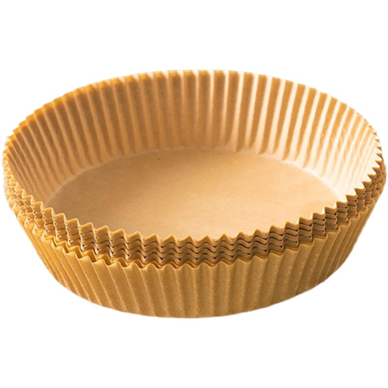 Freidora de aire de papel especial de calidad alimentaria almohadilla de papel absorbente de aceite papel para hornear barbacoa alimentos para el hogar papel de aceite de silicona Placa de papel redonda