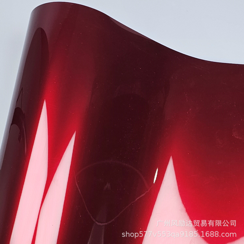 Venta caliente transfronteriza PET metal líquido dragón sangre motocicleta roja coche eléctrico espejo retrovisor rojo brillante película de cambio de color de cuerpo completo image 5