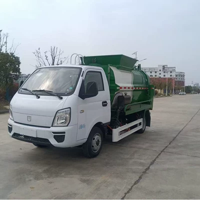 Elektrik zibil maşınları waste truck, blue license plate, Class