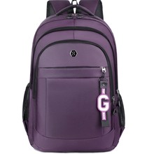 跨境新款男士双肩包简约潮流大容量商务出行电脑背包时尚学生书包