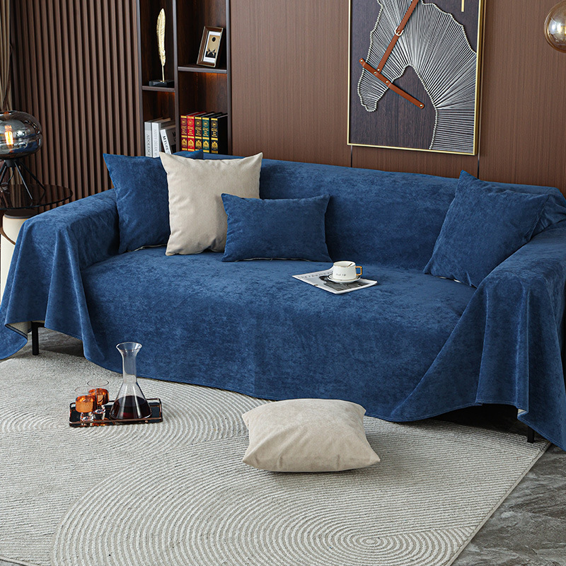 Toalla de sofá impermeable de color sólido de tela universal Four Seasons Toalla de cojín de sofá a prueba de orina para mascotas minimalista moderna al por mayor