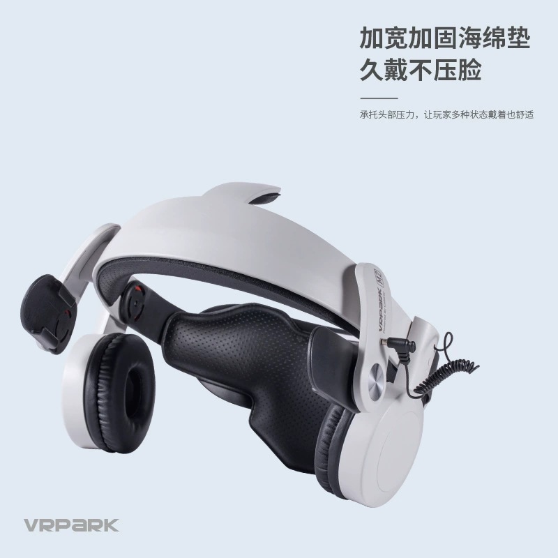 VR-гарнитура VRPARK с регулировкой, сменными линзами и встроенными умными наушниками