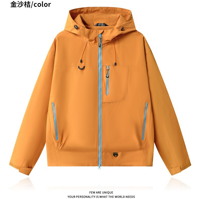 7870新款2025户外冲锋衣外套男女新款春秋防风防水登山服夹克情侣