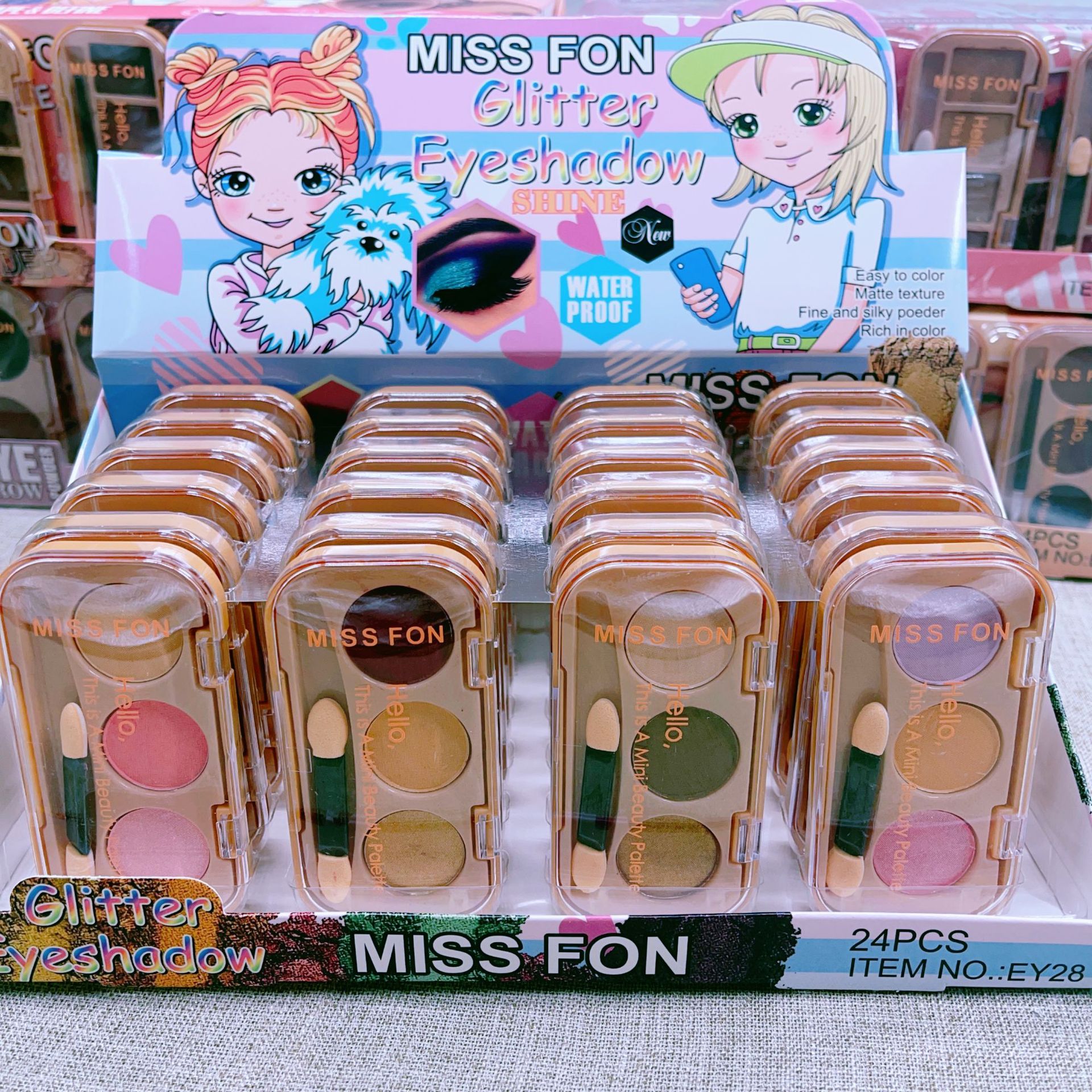 Cross-border lucky eye shadow autumn and winter pure desire wind low saturation orange brown plate affordable student party novice daily all-match eye shadow