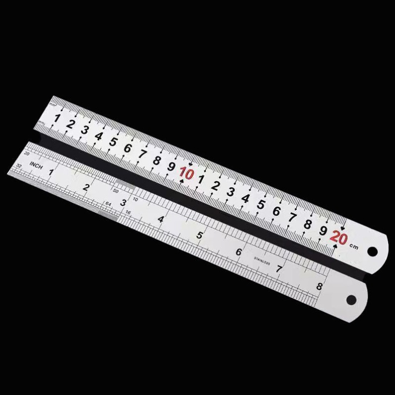 정확한 가정용 탄소강 캘리퍼 핫 세일: 200mm 강철 눈금자 [1개]