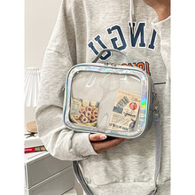 日韩方形设计小小食量痛包休闲日常手提包斜挎包手机包透明娃娃包