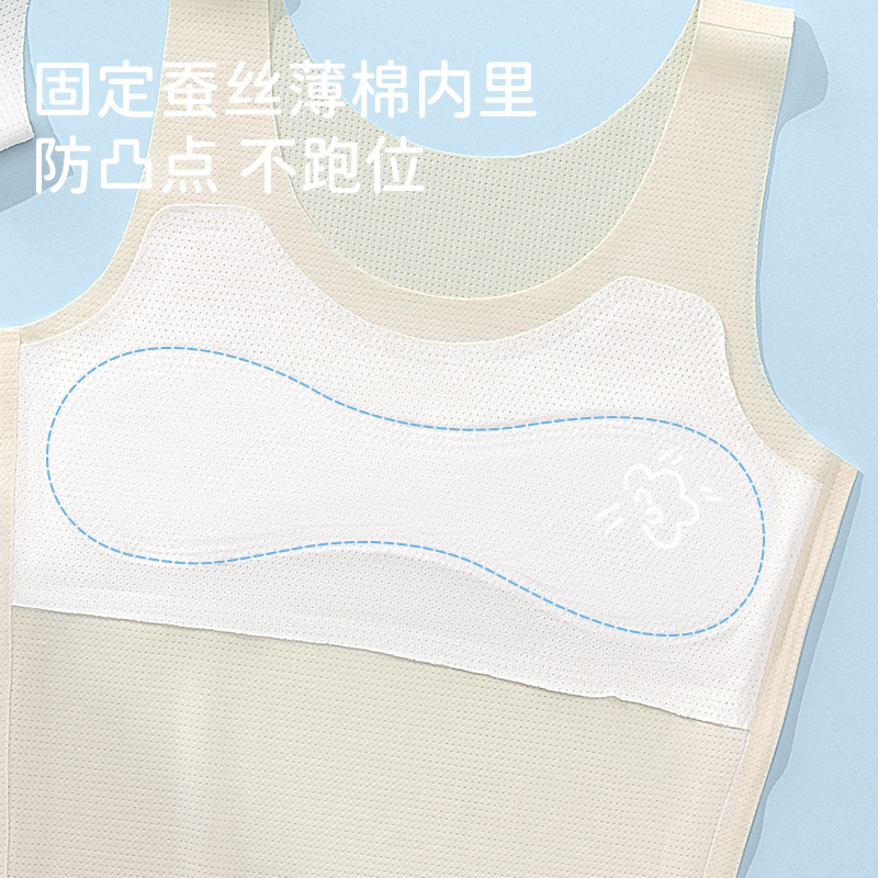 Tops de tubo para niñas adolescentes, sin costuras, suave y elástico, cómodo, agradable para la piel, transpirable, anticonvexos, no pegajoso, ropa interior para niñas