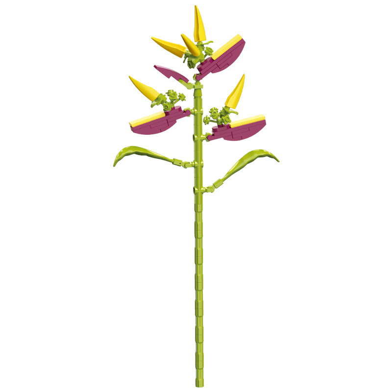 钻马积木花永生花束抱抱桶仿真花小颗粒积木DIY玩具七夕女生礼物|undefined