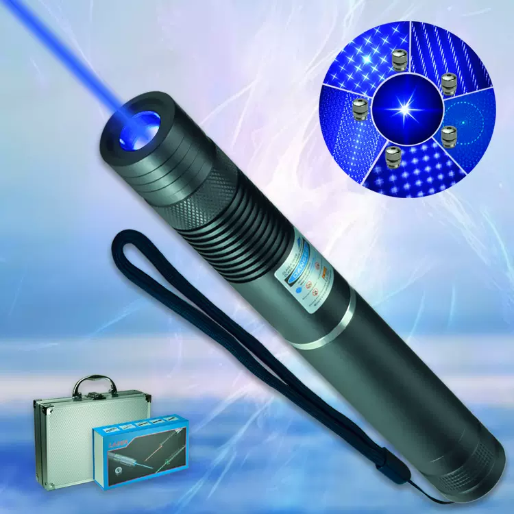 B008蓝光激光手电大功率远射镭射笔户外防身指示救援指星笔极光笔