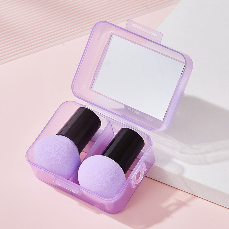 Nuevo conjunto de huevos de belleza con espejo 55 cepillo con cabeza de hongo de gota de base cepillo de huevo de belleza polvo de polvo de maquillaje