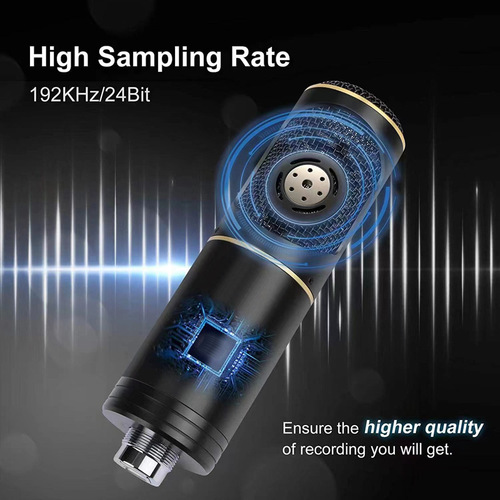 Cross-border USB desktop microphone Condenser microphone 192K computer video game live wired microphone