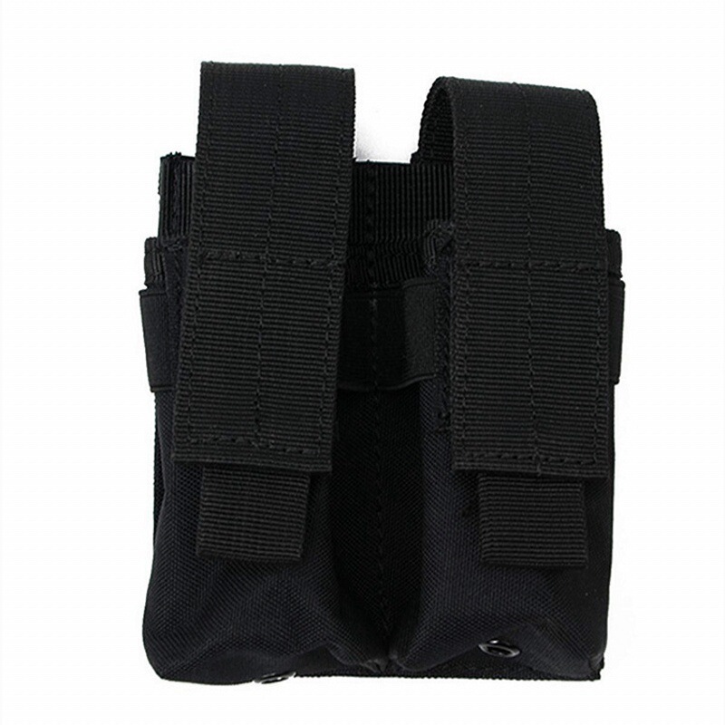 Outdoor Sports Small Double Flashlight Bag 9mm Two-Piece Molle Vest Accessory Bag Outdoor Edc Tool Bag