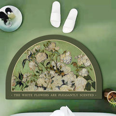 Chinese Classical Seven-Star Indoor Door Mat for Home Living Room Bedroom Entrance Anti-Slip Water Absorbent Red Carpet