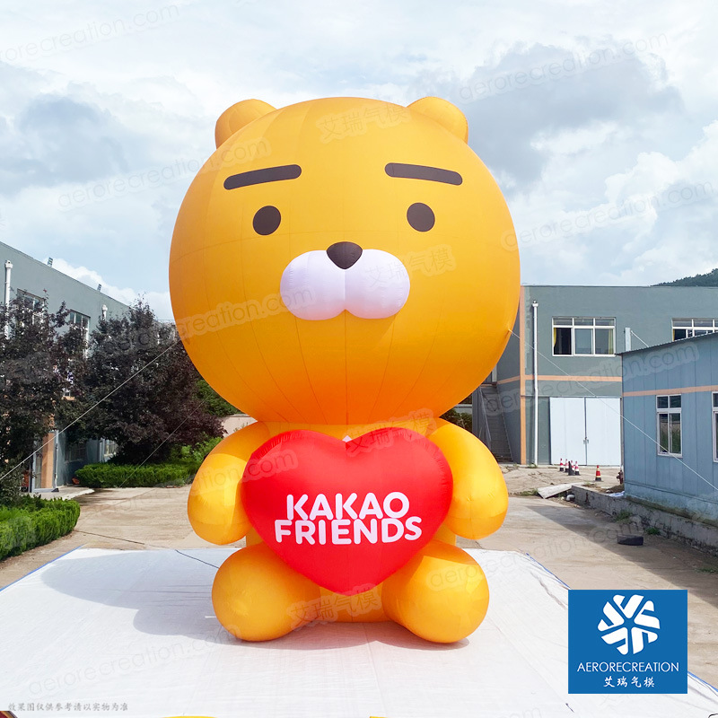 【厂家直销  批量发货】高8m 坐姿kakao气模快闪活动商场美陈IP