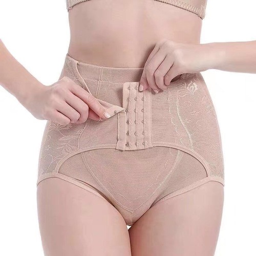 Women's Postpartum Slimming Shaping Bodysuit with Waist Cincher and Hip lifter, Breathable and Thin Inner Pants with Six-Row Fastener