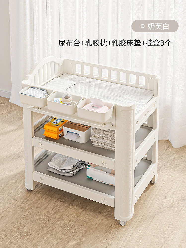 Babyviva pañales para bebés mesa de cuidado de toque para bebés cama de baño móvil para recién nacidos image 15