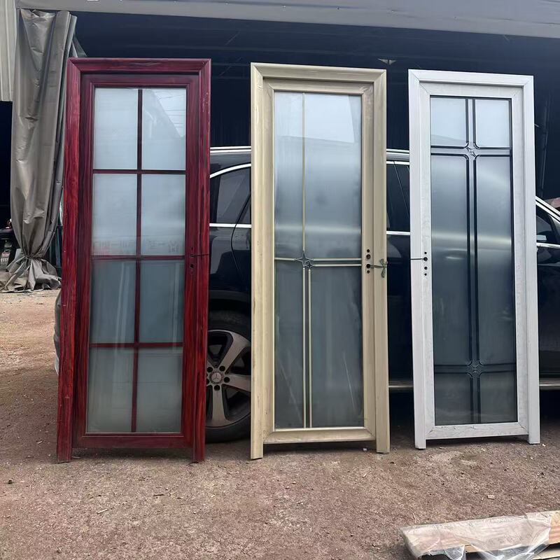 Directly Supplied from the Manufacturer, Aluminum Alloy Bathroom Doors, Soundproof Tempered Glass Doors, Balcony Kitchen Swing Doors, Simple Bathroom Doors