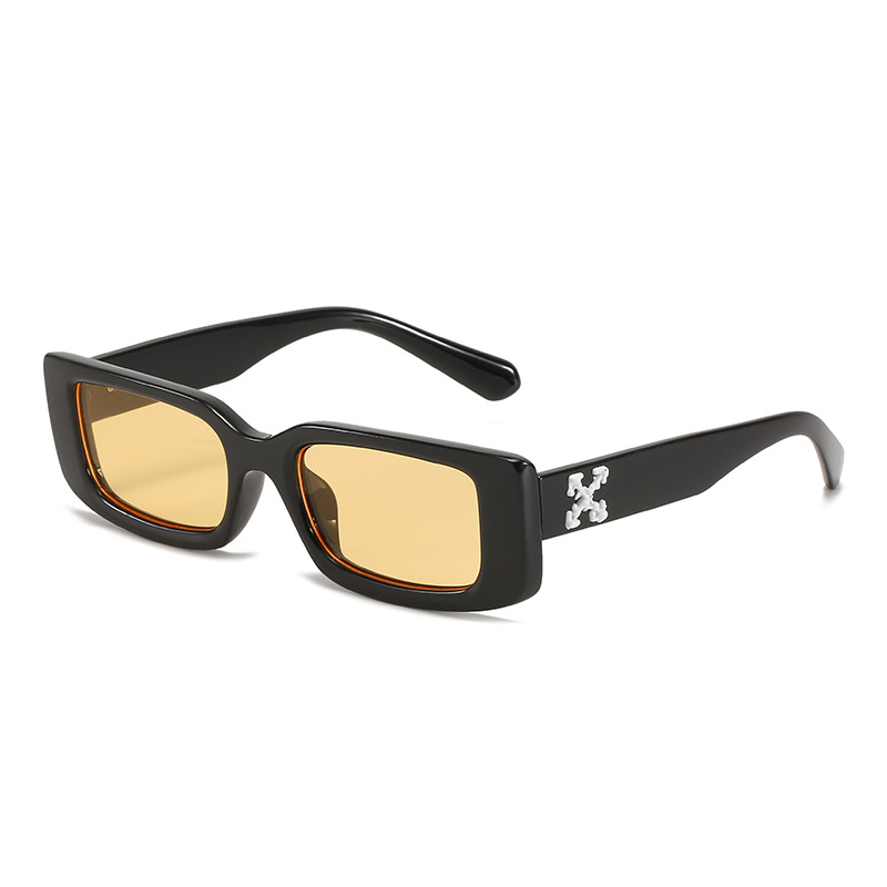 Nuevo diseñador de comercio exterior transfronterizo gafas de sol retro Y2K caja pequeña fabricante de gafas de sol de color caramelo para hombres y mujeres