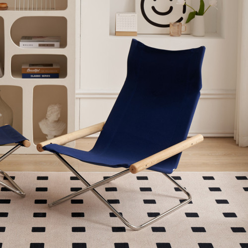 Japanese simple modern sofa chair Internet celebrity ins lounge chair folding chair lazy chair medieval Nordic single leisure chair