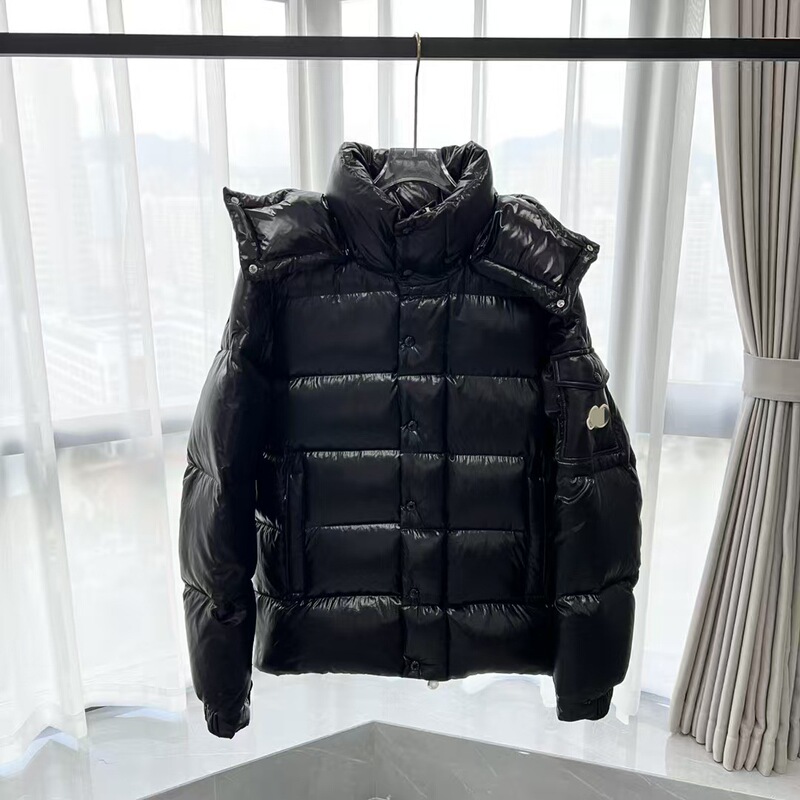 Cross-Border High Version Mongolian 70Th Anniversary Limited Edition Short down Jacket m's Glossy Maya Double-Label Warm Winter Jacket
