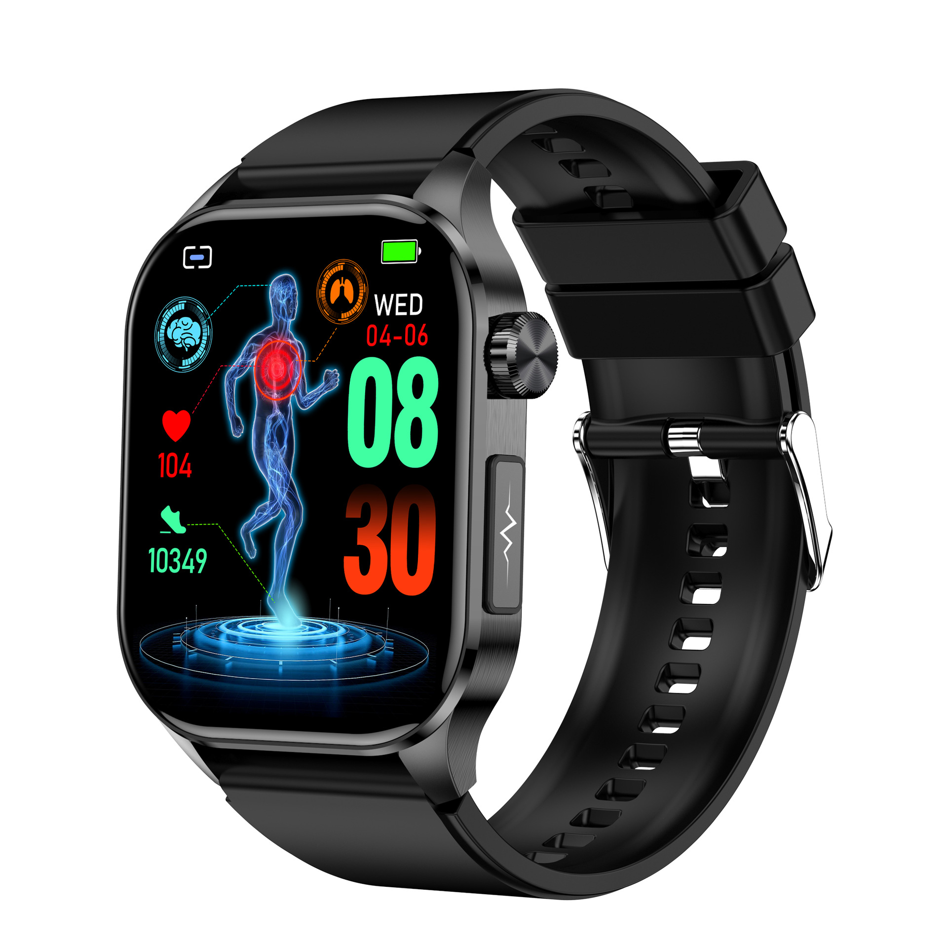 Ecg Health Smart Watch With Bluetooth Call And Amoled Display_voghion.com