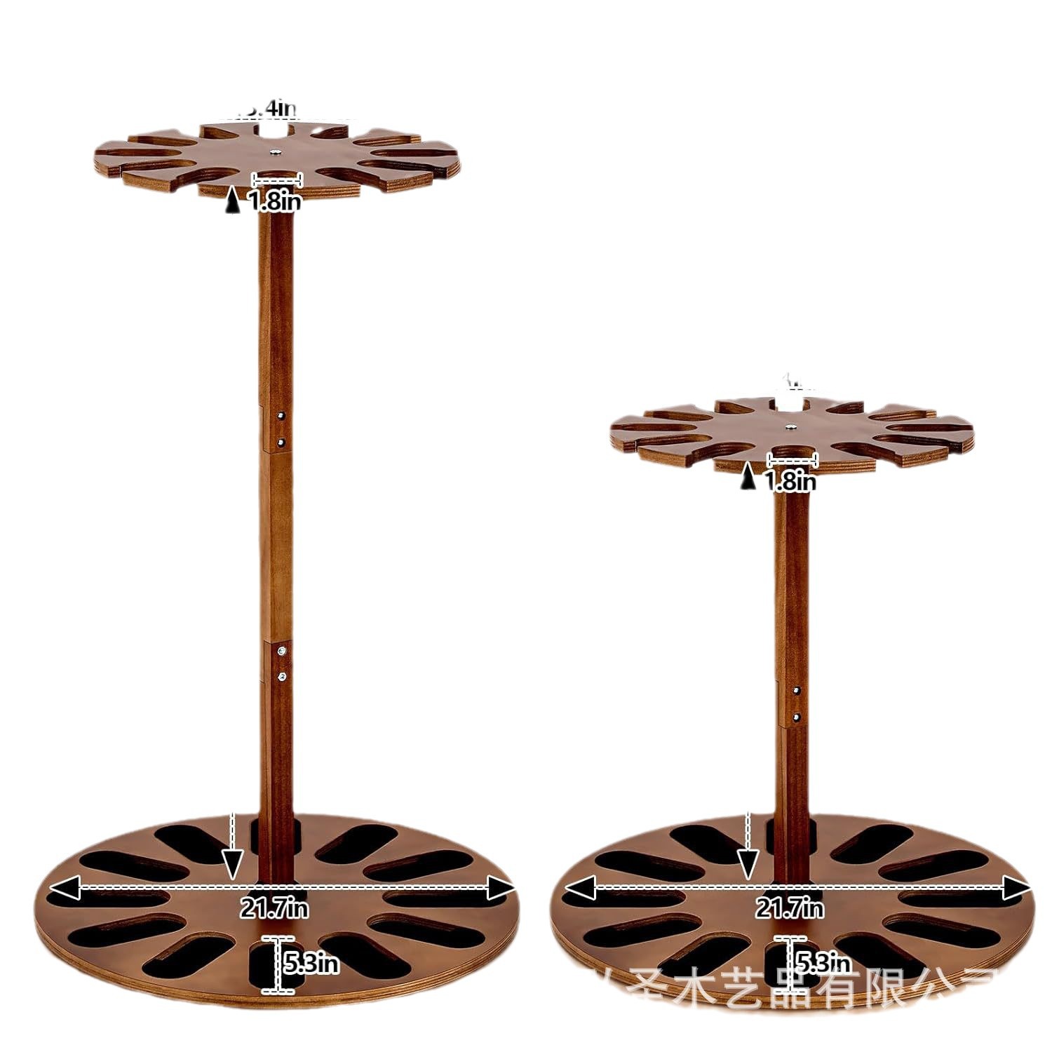 Soporte de rifle de madera de estilo caliente transfronterizo Soporte de almacenamiento de rifle de piso interior Soporte de almacenamiento de rifle Soporte de pistola de madera