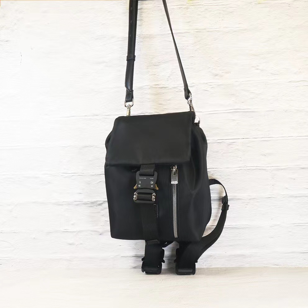 1017 ALYX 9SM Tank Backpack Mini Black Nylon