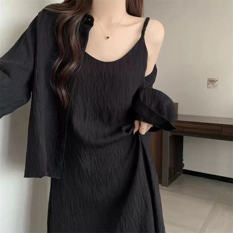 New Style Long Skirt, Slimming French-Style Suspender Sexy Dress, Summer Loose-Fitting Elegant Slim-Fit Suspender Dress New Style Long Skirt, Slimming French-Style Suspender Sexy Dress, Summer Loose-Fitting Elegant Slim-Fit Suspender Dress