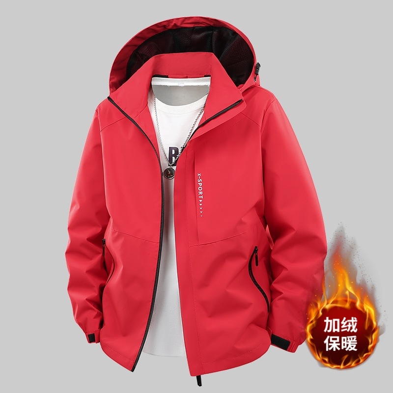 M - 8XL invierno chaqueta de asalto cálida para hombres a prueba de viento y chaqueta deportiva de terciopelo para hombres y mujeres para aumentar la capa superior se puede imprimir image 4