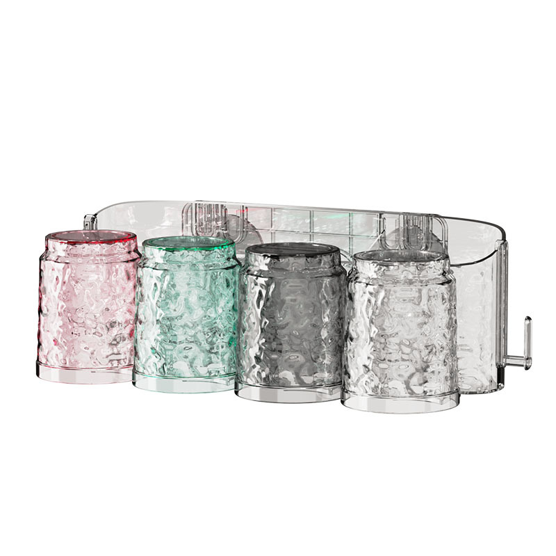 Cepillo de dientes con patrón de glaciar ventosa, estante de baño, cepillo de dientes eléctrico sin perforación, estante de cilindro de cepillo de dientes para parejas, taza de cepillo de dientes, taza de enjuague