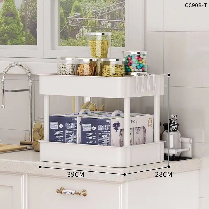 Estante de almacenamiento de carrito pequeño cocina piso dormitorio snack multicapa baño móvil inodoro cabecera de cama estante de almacenamiento