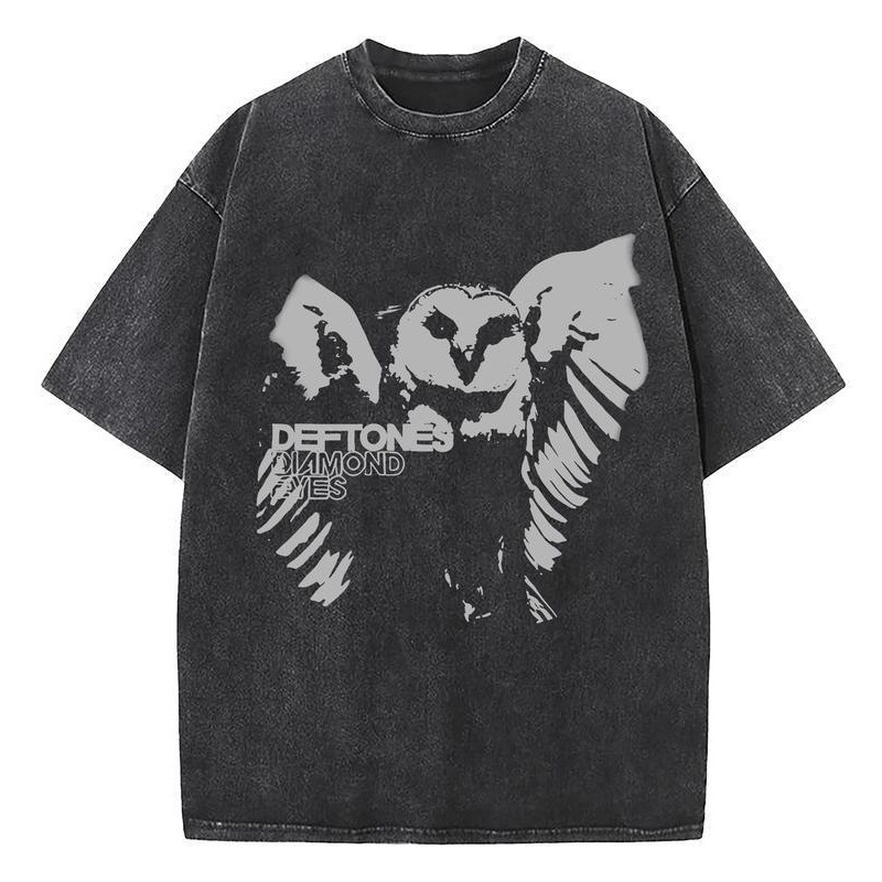Pure Cotton [230g Heavyweight Short-Sleeve] Pure T-Shirt Retro Limited Edition Deftones T-S