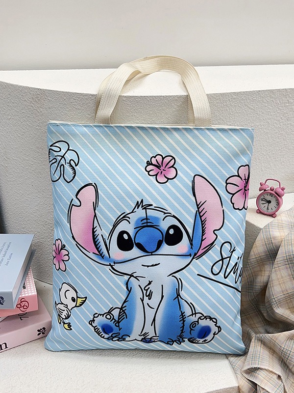 2025 nuevo bolso de lona bolso grande bolso de estudiantes bolso lindo bolso de lona de dibujos animados bolso de hombro bolso de mujer nuevo