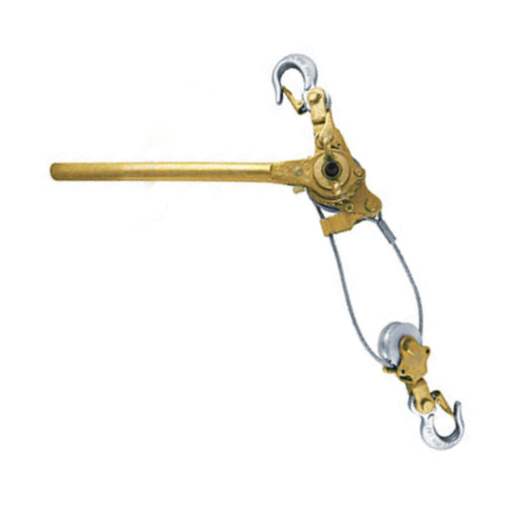 0.5T单线钢索绝缘紧线器500棘轮式手把可360°旋转电力牵引机