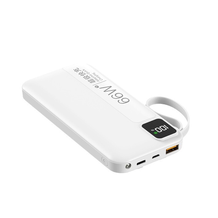 66W超急速充電対応、ケーブル付きモバイルバッテリー、50000mAh/10000mAh、携帯電話汎用モバイル電源|undefined