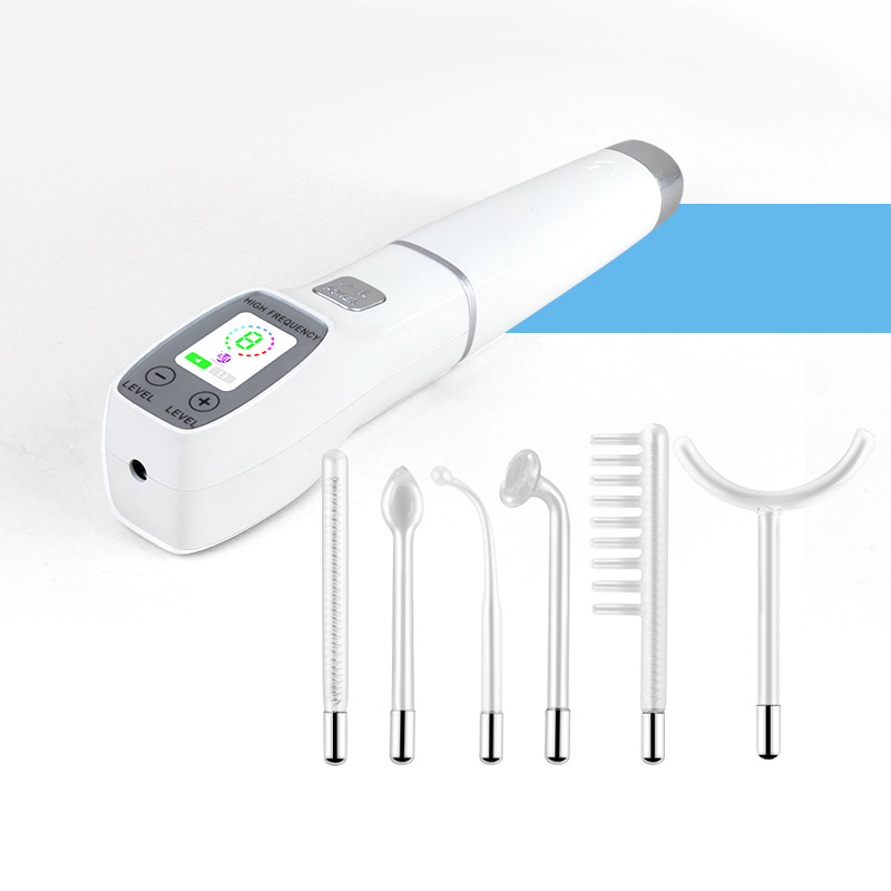 Color pantalla de alta frecuencia electroterapia palo 6-piece set hogar electroterapia belleza instrumento ozono acné eliminación transfronteriza pequeño instrumento fabricante