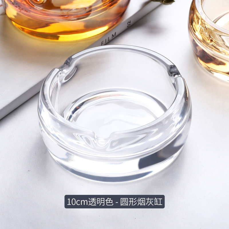 크리스탈 유리 재떨이 홈 거실 재떨이 시가 접시 개인화 된 트렌디 한 사무실 재떨이