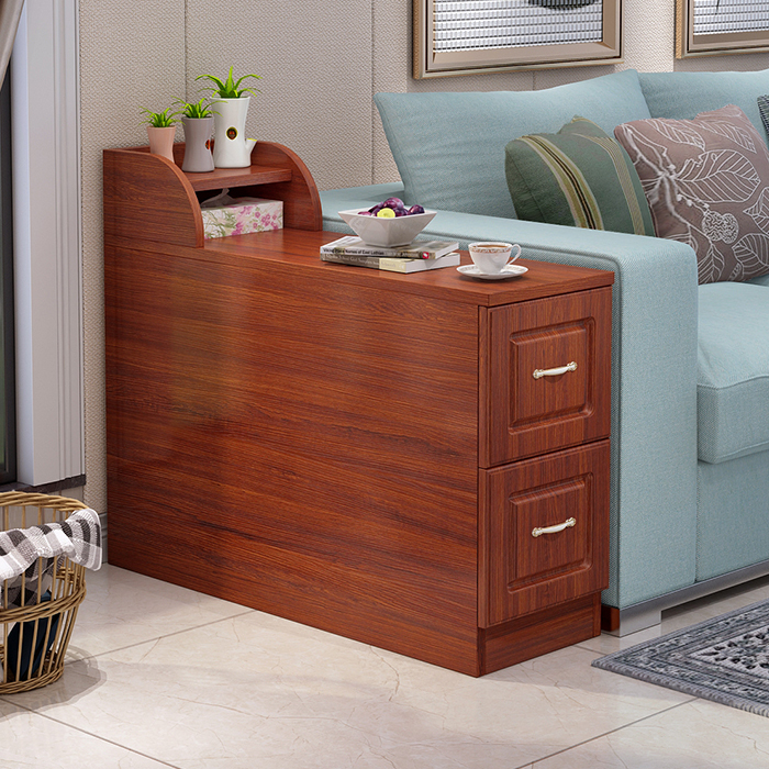 Sofa Side Table, Light Luxury Nordic Style, Narrow Side Table with Door, Storage, Multifunctional Small Narrow Coffee Table, Corner Table Sofa Side Table, Light Luxury Nordic Style, Narrow Side Table with Door, Storage, Multifunctional Small Narrow Coffee Table, Corner Table