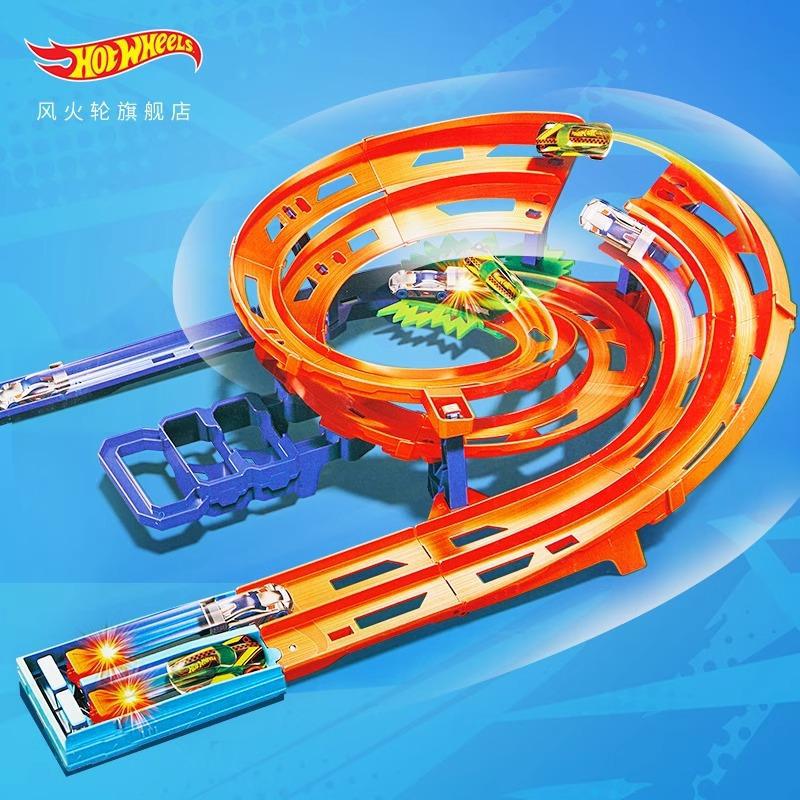 Track Stunt Loop Racing Set Toy Race Track Alloy Car Gift Birthday Electric Car