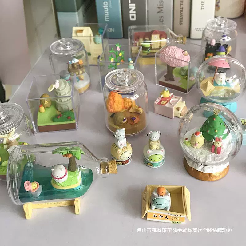 角落生物盲盒摆件女孩可爱手办玩具公仔模型桌面装饰生日礼物日本
